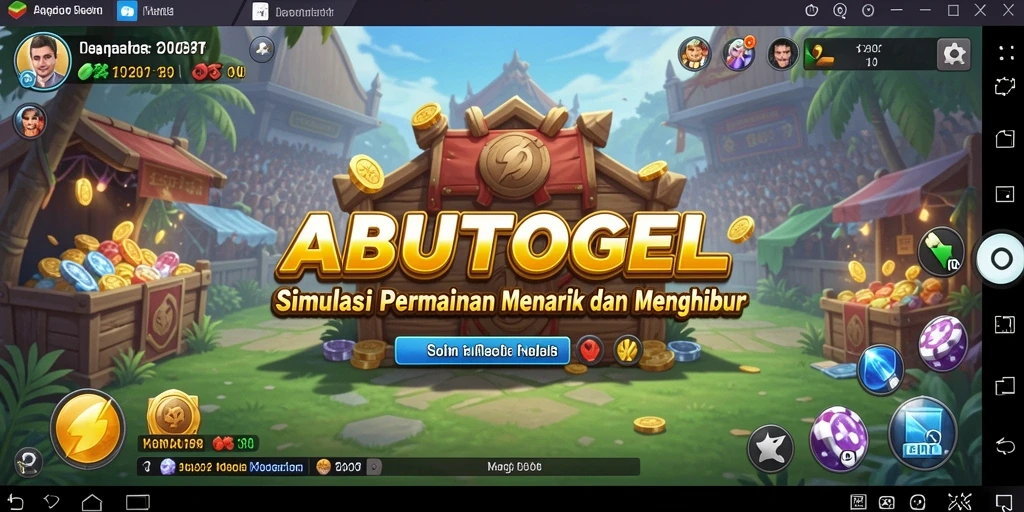 Screenshot ABUTOGEL menampilkan gameplay simulasi yang menarik.