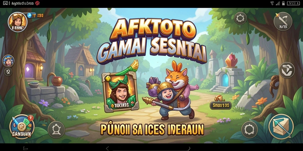 Screenshot gameplay AFKTOTO yang menyenangkan dan penuh warna.