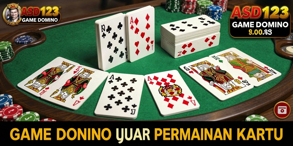 Screenshot utama ASD123 menunjukkan gameplay Domino yang seru dan interaktif.