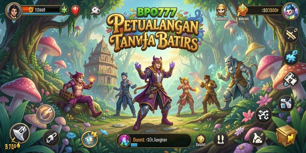 Gameplay BPO777 menampilkan eksplorasi petualangan yang mendebarkan.