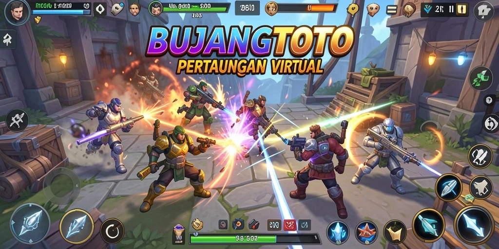 Screenshot gameplay seru dari BUJANGTOTO yang menampilkan pertarungan mendebarkan.