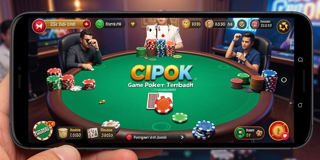 Tampilan gameplay Poker yang seru di CIPOK.