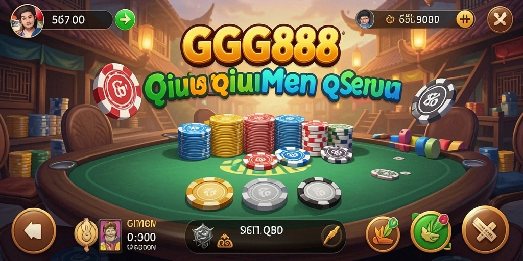 Tampilan menarik dari gameplay QiuQiu di GGG888.