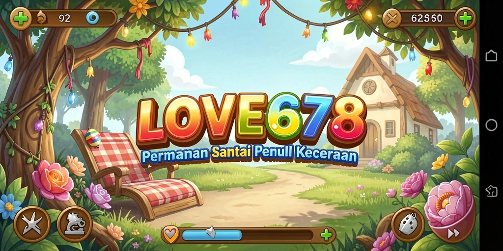 Tampilan gameplay penuh warna dan menyenangkan dari LOVE678.