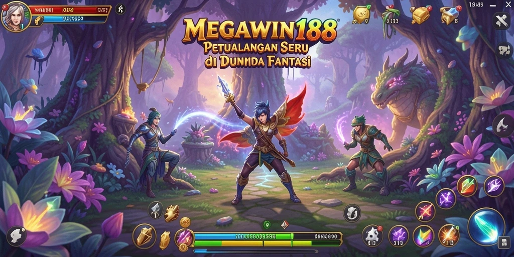 Tampilan gameplay MEGAWIN188 yang penuh petualangan.