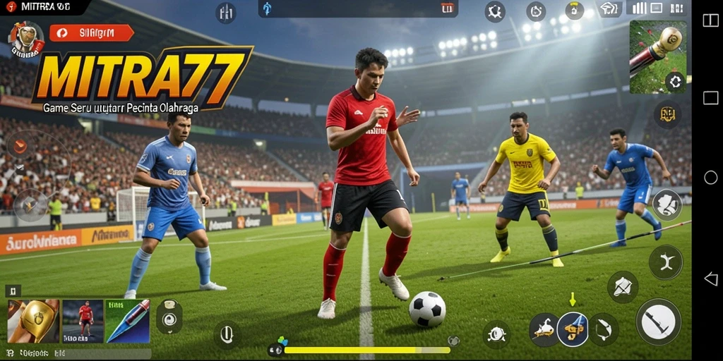 Tampilan gameplay seru dalam MITRA77 saat Anda bertanding dengan teman-teman.