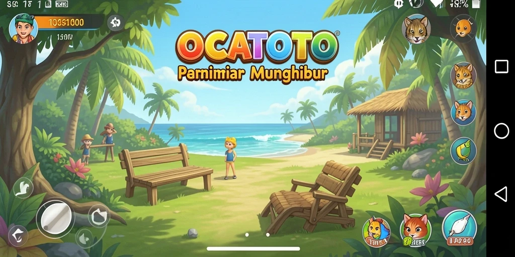 Gameplay OCATOTO yang seru dan menghibur dalam suasana santai.