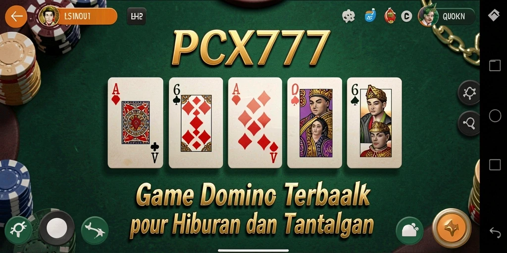 Screenshot gameplay Domino dengan fitur multiplayer seru.