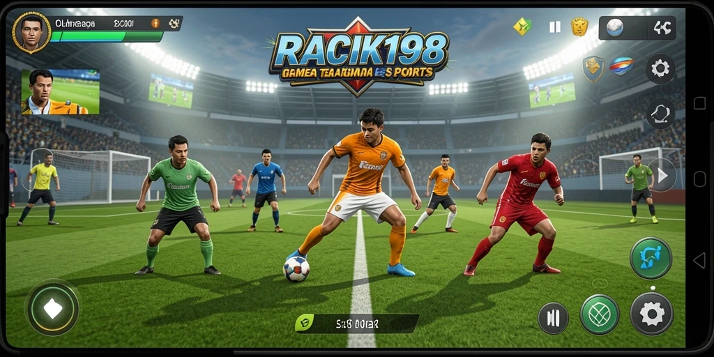 Tampilan gameplay seru dengan berbagai cabang olahraga.