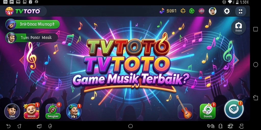 Tampilan menarik dari gameplay <strong>TVTOTO</strong> yang menunjukkan interaksi musik.