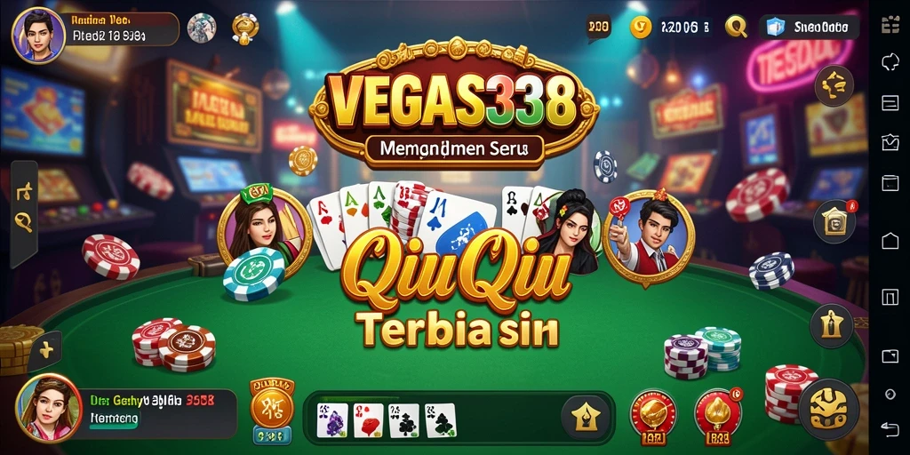 Tampilan gameplay seru dalam aplikasi VEGAS338 dengan QiuQiu.