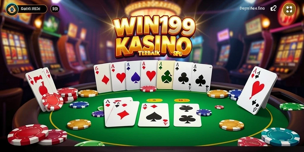 Tampilan gameplay menarik dengan berbagai pilihan permainan kasino.