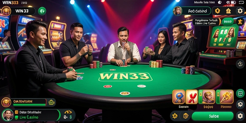 Tampilan gameplay Live Casino yang mengasyikkan dan interaktif.